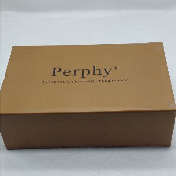 Perphy Womens Heels Size 10 Blue Satin Rhinestone Slingback Cocktail Pumps Shoe - Picture 10 of 12